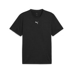 Męska melanżowa koszulka TAD ESSENTIALS z logo Cat PUMA. Czarne buty sportowe męskie Puma, z tkaniny, bez zapięcia, na fitness i siłownię. W wyprzedaży za 74.00 zł.