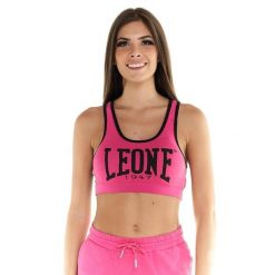 Podstawowy damski top Leone. Czerwone obuwie sportowe damskie LEONE 1947 APPAREL, bez wzorów, z tkaniny, na fitness i siłownię. W wyprzedaży za 88.70 zł.