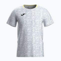 Koszulka tenisowa męska Joma Smash. Białe koszulki sportowe męskie Joma, m, bez wzorów, z elastanu, bez kołnierzyka, bez ramiączek, tenisowe. Za 139.99 zł.