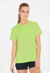 Koszulka treningowa damska Endurance Keily. Szare koszulki sportowe damskie Endurance, bez wzorów, z materiału, bez kołnierzyka, bez ramiączek, na fitness i siłownię. Za 59.99 zł.