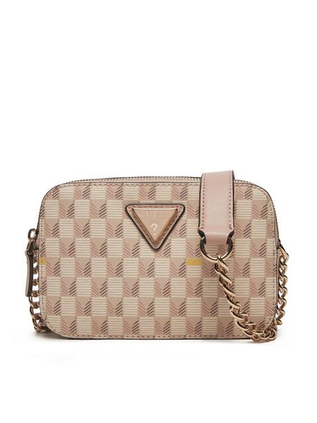 Guess Torebka HWJT93 44140 Różowy. Czerwone listonoszki damskie Guess, z aplikacjami, ze skóry, bez dodatków. Za 339.99 zł.