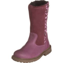 Skórzane kozaki w kolorze fioletowym. Buty zimowe dziewczęce Zimowe obuwie dla dzieci. W wyprzedaży za 172.95 zł.