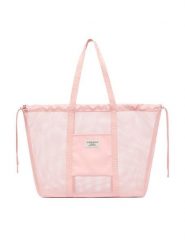 Guess Jeans Torebka WBEO-GUESS-M-003-09 Różowy. Czerwone torebki do ręki damskie Guess Jeans, z aplikacjami, z jeansu, bez dodatków. Za 159.99 zł.