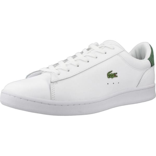 Tenisówki Lacoste Model Carnaby Set Kolor Biały. Białe trampki męskie Lacoste, bez wzorów, z materiału, bez zapięcia. Za 473.30 zł.