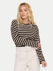 ONLY Bluzka New Soph 15337134 Brązowy Regular Fit. Brązowe bluzki damskie Only, xl, bez wzorów, z bawełny, bez kołnierzyka, bez ramiączek. Za 109.99 zł.