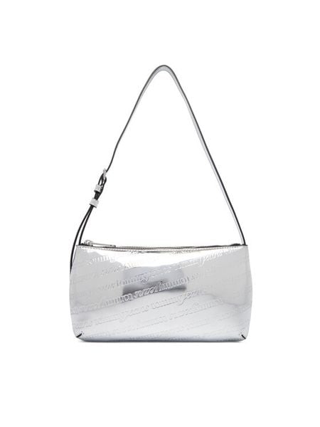 Tommy Jeans Torebka Tjw Must Metallic Shoulder Bag AW0AW18009 Srebrny. Szare torebki do ręki damskie Tommy Jeans, bez wzorów, z jeansu, bez dodatków. Za 239.99 zł.