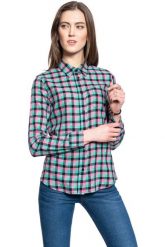 WRANGLER LS WESTERN SHIRT DAMSKA KOSZULA W KRATĘ DŁUGI RĘKAW BLACK W5Z1OR100 112130363. Czarne bluzki damskie Wrangler, s, bez wzorów, bez kołnierzyka, bez ramiączek. Za 139.99 zł.