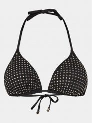 Guess Góra od bikini E4GJ07 KC5Z0 Czarny. Czarne bikini damskie Guess, m, z aplikacjami. Za 219.99 zł.