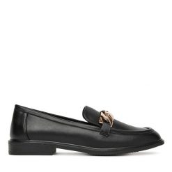 Loafersy DeeZee. Czarne mokasyny damskie DeeZee. Za 129.99 zł.