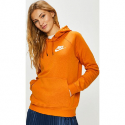 Nike Sportswear - Bluza. Pomarańczowe bluzy damskie Nike Sportswear, z bawełny. Za 239.90 zł.