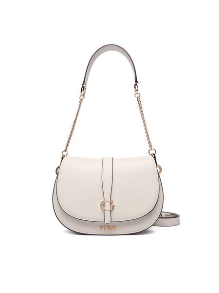 Guess Torebka Carrie HWVG98 96200 Écru. Torebki do ręki damskie Guess, z aplikacjami, ze skóry, bez dodatków. Za 589.99 zł.