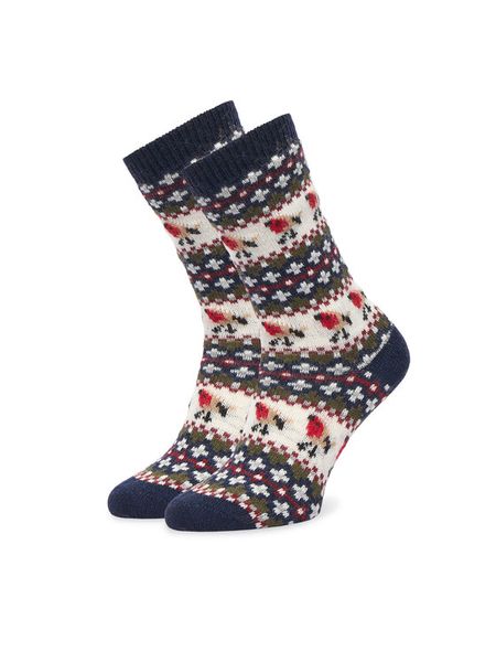 Barbour Skarpety długie Robin Fair Isle LSO0077NY55 Granatowy. Niebieskie skarpety damskie Barbour, bez wzorów. Za 109.99 zł.
