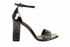 Sandały Bayla-187 2521 Platinum Mirror 187153, Czarny, Skóra ekologiczna - 40. Czarne sandały damskie Bayla, bez wzorów, z lakierowanej skóry, bez obcasa, bez zapięcia. W wyprzedaży za 179.10 zł.