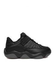 SHAQ Buty do koszykówki EO-NET LOW AQ95089Y-BV Czarny. Czarne buty sportowe chłopięce Shaq, bez wzorów, ze skóry, bez zapięcia, do koszykówki. Za 229.99 zł.