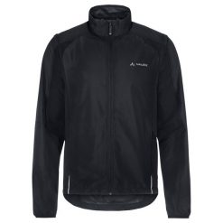 Windbreaker VAUDE Dundee Classic ZO. Czarne kurtki męskie Vaude, m, bez wzorów, sportowe, bez kaptura. Za 432.70 zł.