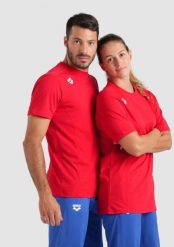 Arena ARENA KOSZULKA TEAM T-SHIRT PANEL RED 004899/400 XXL. Czerwone t-shirty męskie Arena, m, bez wzorów, bez kołnierzyka. Za 97.02 zł.