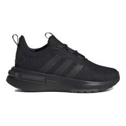 Buty adidas Racer Tr23 K IF0148 czarne. Czarne obuwie sportowe damskie bez wzorów, z gumy, na fitness i siłownię, adidas racer. Za 378.90 zł.