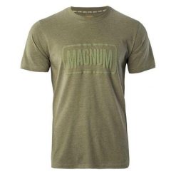 T-shirt Męski Essential 2.0. Brązowe t-shirty męskie MAGNUM, l, bez wzorów, z bawełny, klasyczne, bez kołnierzyka. Za 59.85 zł.