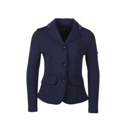 Kurtka konkursowa dziewczęca HKM Kids Amy. Niebieskie kurtki i płaszcze dla dziewczynek HKM KIDS, bez wzorów, z materiału, bez kaptura. Za 302.50 zł.