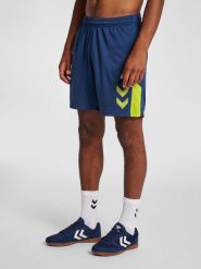 Szorty Hummel hmlLEAD trainer. Niebieskie krótkie spodenki sportowe męskie Hummel, m, bez wzorów, z poliamidu, na fitness i siłownię. Za 169.95 zł.