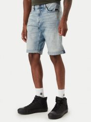 G-Star Raw Szorty jeansowe Mosa D24430-E205 Niebieski Straight Fit. Niebieskie szorty męskie G-Star Raw, m, bez wzorów, z bawełny, retro. Za 311.99 zł.