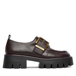 Loafersy MICHAEL Michael Kors. Brązowe mokasyny damskie MICHAEL Michael Kors. Za 879.99 zł.