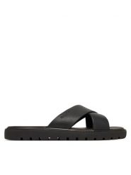 Calvin Klein Klapki Sq Molded Sandal Xcross Lth HM0HM02235 Czarny. Czarne klapki męskie Calvin Klein, ze skóry. Za 409.99 zł.