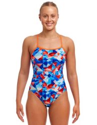 Funkita kostium pływacki Big Swell. Czerwone kostiumy jednoczęściowe damskie FUNKITA, s, bez wzorów, z materiału, sportowe, na fitness i siłownię. Za 279.00 zł.