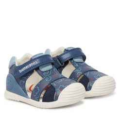 Sandały Biomecanics. Niebieskie sandały chłopięce Biomecanics, bez zapięcia. Za 269.99 zł.