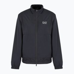 Kurtka męska EA7 Emporio Armani Golf Pro Windbreaker. Czarne kurtki męskie EA7 Emporio Armani, m, bez wzorów, z elastanu, bez kaptura. Za 829.99 zł.