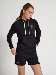 Bluza do piłki ręcznej damska Hummel GG-12. Czarne bluzy damskie Hummel, l, bez wzorów, z bawełny, z kapturem. Za 223.05 zł.