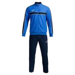 Bluza Polarowa Joma Victory Niebieska. Niebieskie bluzy męskie Joma, m, bez wzorów, z dresówki, bez kaptura, do piłki nożnej. W wyprzedaży za 193.00 zł.
