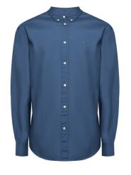 Tommy Hilfiger Koszula MW0MW37550 Niebieski Regular Fit. Niebieskie koszule męskie Tommy Hilfiger, m, bez wzorów, z bawełny, bez kołnierzyka, bez ramiączek. Za 349.99 zł.