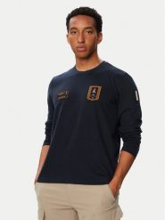 Aeronautica Militare Longsleeve 262TS2568UJ00703 Granatowy Regular Fit. Niebieskie bluzki z długim rękawem męskie Aeronautica Militare, m, bez wzorów, z bawełny, bez kołnierzyka. Za 499.99 zł.