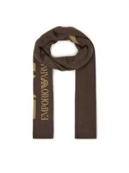 EA7 Emporio Armani Szalik 7X000007 AF11994 M6162 Brązowy. Brązowe rękawiczki męskie EA7 Emporio Armani, bez wzorów, z materiału. Za 179.99 zł.