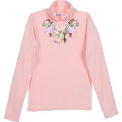 Koszulka w kolorze jasnoróżowym. Czerwone bluzki dla dziewczynek Daniel Hechter, Naf Naf Kids, bez wzorów, bez kołnierzyka, bez ramiączek. W wyprzedaży za 32.95 zł.