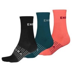 Skarpety damskie Endura Coolmax 3 pary W. Niebieskie obuwie sportowe damskie ENDURA, bez wzorów, rowerowe. Za 69.99 zł.