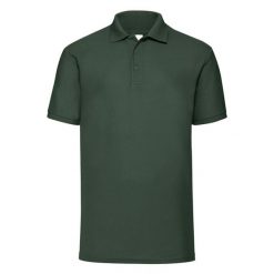 Męska Koszulka Polo 65/35. Brązowe koszulki polo męskie Fruit of the Loom, m, bez wzorów, bez ramiączek. Za 63.99 zł.
