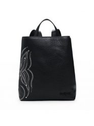 Desigual Plecak Goodall Sumy 25SAKP08 Czarny. Czarne plecaki damskie Desigual, bez wzorów, ze skóry. Za 179.99 zł.