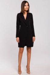 Elegancka sukienka marynarka na jeden guzik czarna. Czarne żakiety damskie Stylove, l, bez wzorów, z elastanu, biznesowe. Za 275.00 zł.