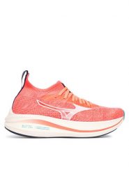 Mizuno Buty do biegania Neo Zen J1GD2586 Koralowy. Pomarańczowe obuwie sportowe damskie Mizuno, bez wzorów, z materiału, do biegania. Za 589.99 zł.