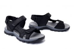 ARTIKER RELAKS 54A0283 czarny, sandały męskie. Czarne sandały męskie Artiker Relaks, ze skóry, bez zapięcia. Za 209.90 zł.