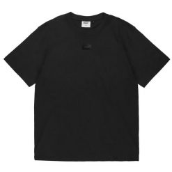 T-shirt sportowy z krótkim rękawem męski Jacquard Label T-shirt. Czarne koszulki sportowe męskie Prosto., m, bez wzorów, z bawełny, sportowe, bez kołnierzyka. Za 164.99 zł.