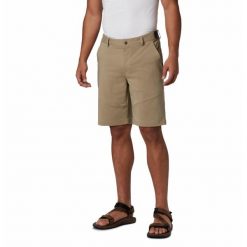 Szorty męskie Columbia Tech Trail Short. Brązowe krótkie spodenki sportowe męskie Columbia, m, bez wzorów, trekkingowe. Za 209.99 zł.