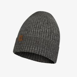 Czapka Zimowa dla dorosłych Buff Knitted Hat. Szare czapki i kapelusze damskie Buff, na zimę, bez wzorów, sportowe. Za 116.40 zł.