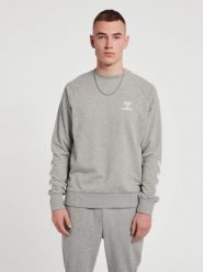 Bluza Hummel Lisam 2.0. Szare bluzy męskie Hummel, s, z aplikacjami, z bawełny, bez kaptura. Za 216.00 zł.