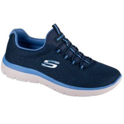 Buty treningowe damskie, Summits - Artistry Chic. Niebieskie obuwie sportowe damskie Skechers, bez wzorów. Za 274.50 zł.