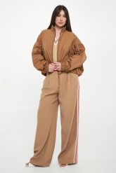 Spodnie damskie z lampasem ERMANNO FIRENZE. Legginsy damskie Ermanno Firenze, bez wzorów. Za 1,759.00 zł.