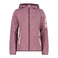 Polar z kapturem dla kobiet CMP. Fioletowe bluzy sportowe damskie CMP, bez wzorów, z polaru, z kapturem, narciarskie. W wyprzedaży za 266.00 zł.