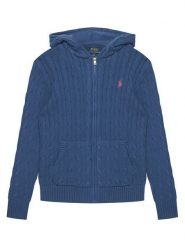 Polo Ralph Lauren Kardigan 323951123505 Granatowy Regular Fit. Niebieskie swetry dla chłopców Polo Ralph Lauren, bez wzorów, z bawełny, bez kołnierzyka, bez kaptura. Za 689.99 zł.